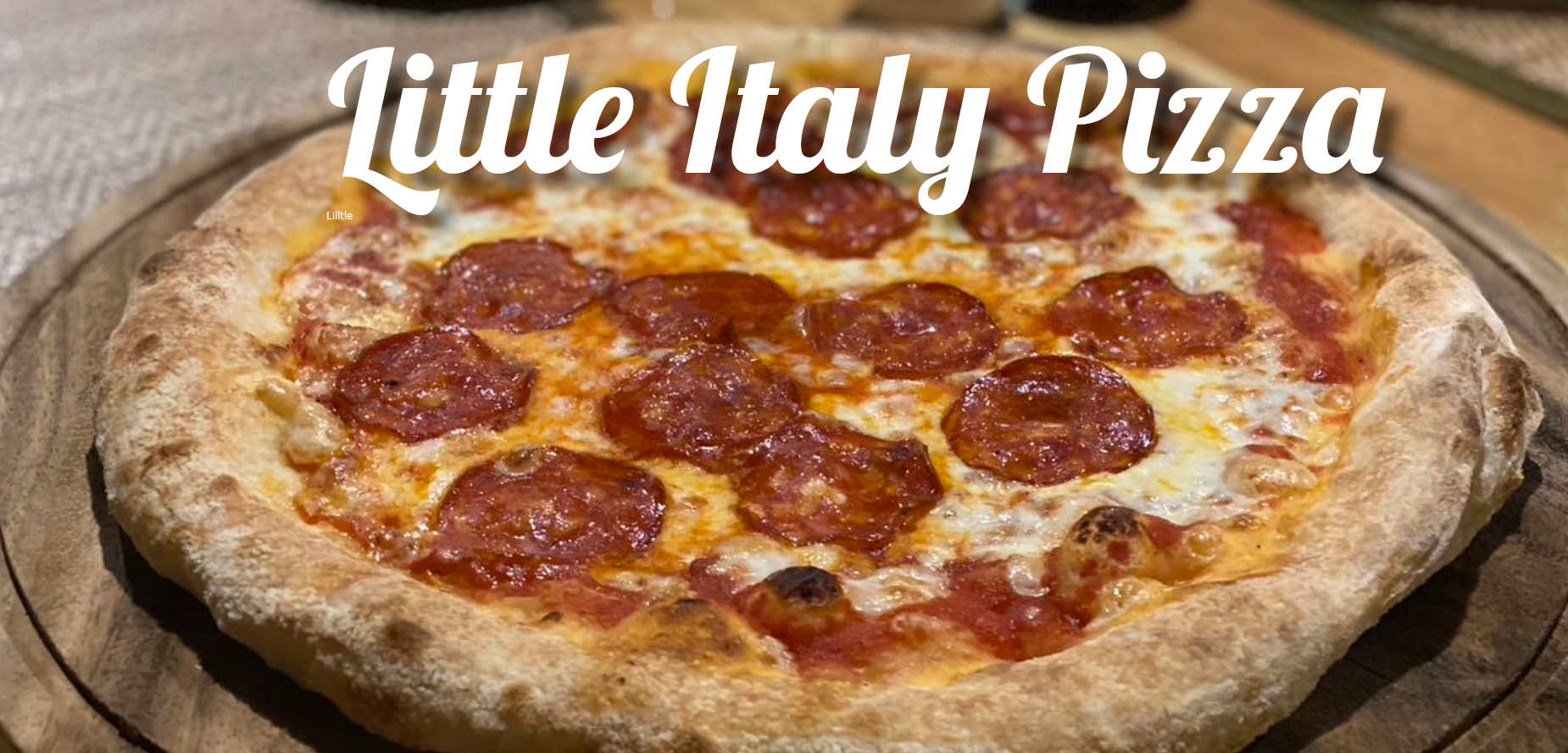 Wood-fired Italian pizza at Little Italy Pizza Garden in Hang Dong Chiang Mai